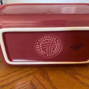 LONGABERGER POTTERY WOVEN TRADITIONS RED MINI (3x6